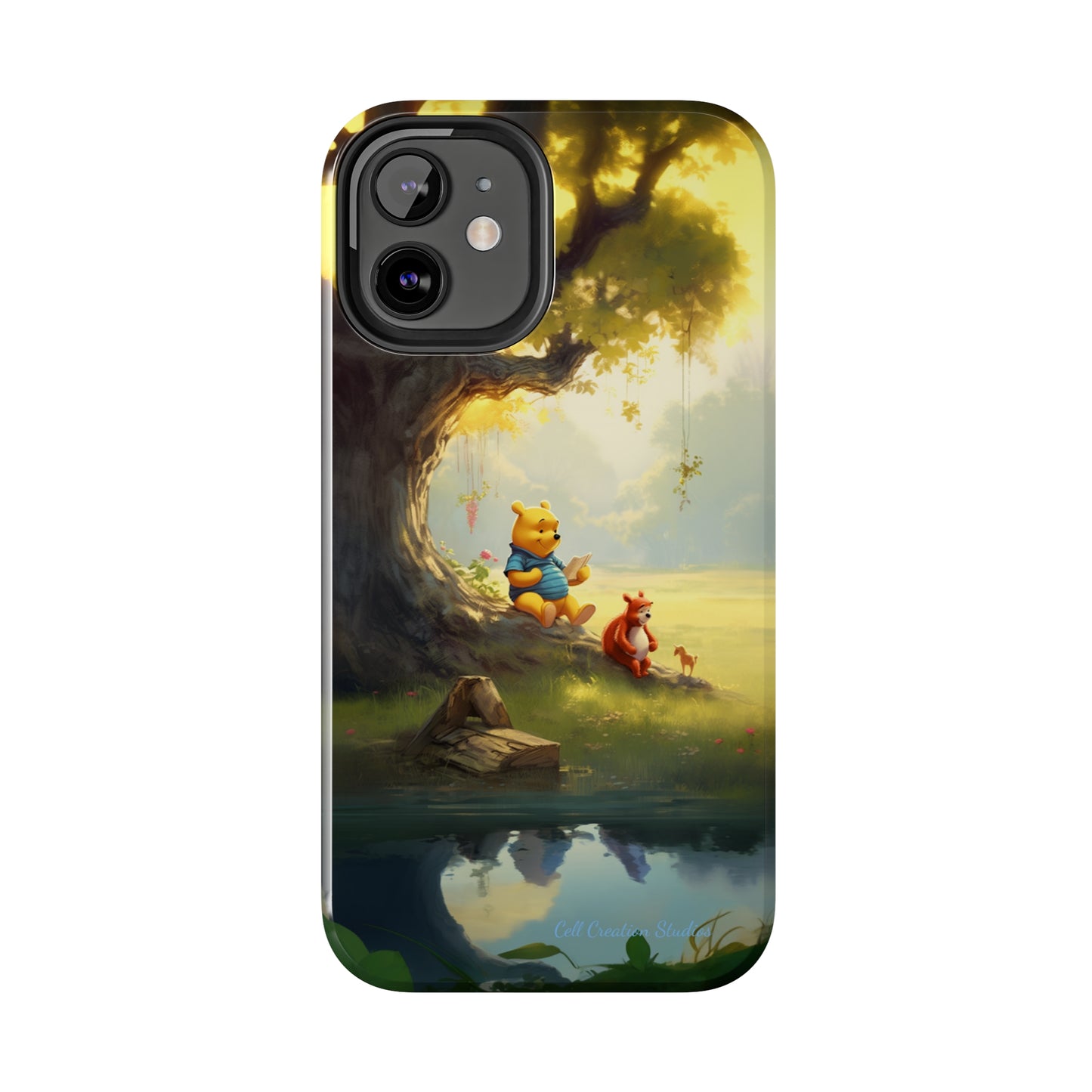 Introducing the "Winnie-The-Pooh Storytime" Cell Phone Case – A Nostalgic Journey with Friends -Tough Phone Cases