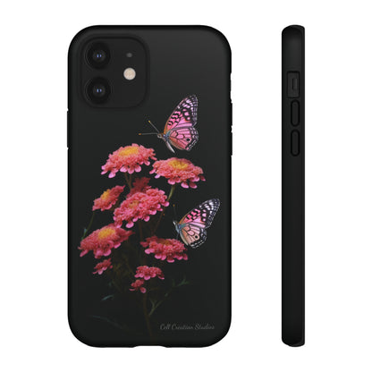 "Achillea Desert Eve Deep Rose & Butterfly" Phone Case -Tough Cases