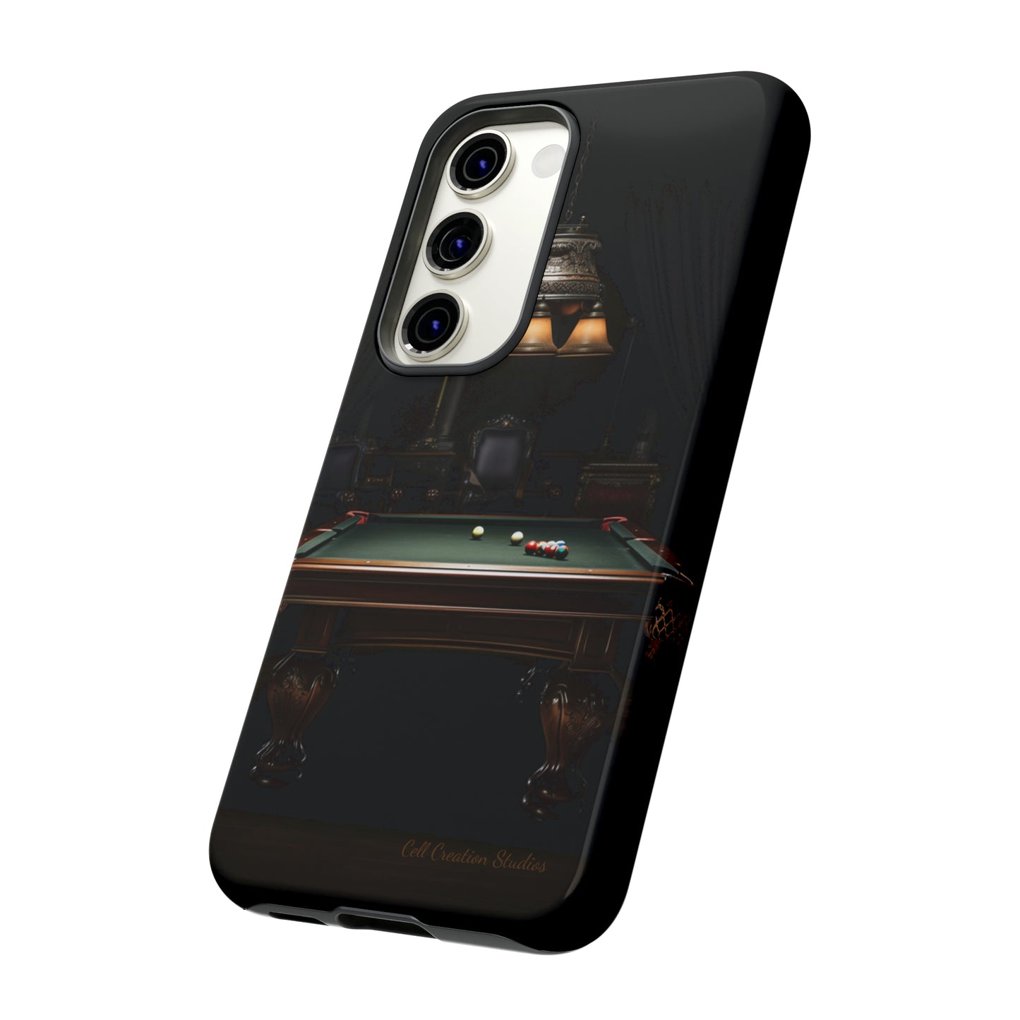 "Elevate Your Game: Pool Table-Themed Phone Case for Billiards Enthusiasts" -Tough Cases