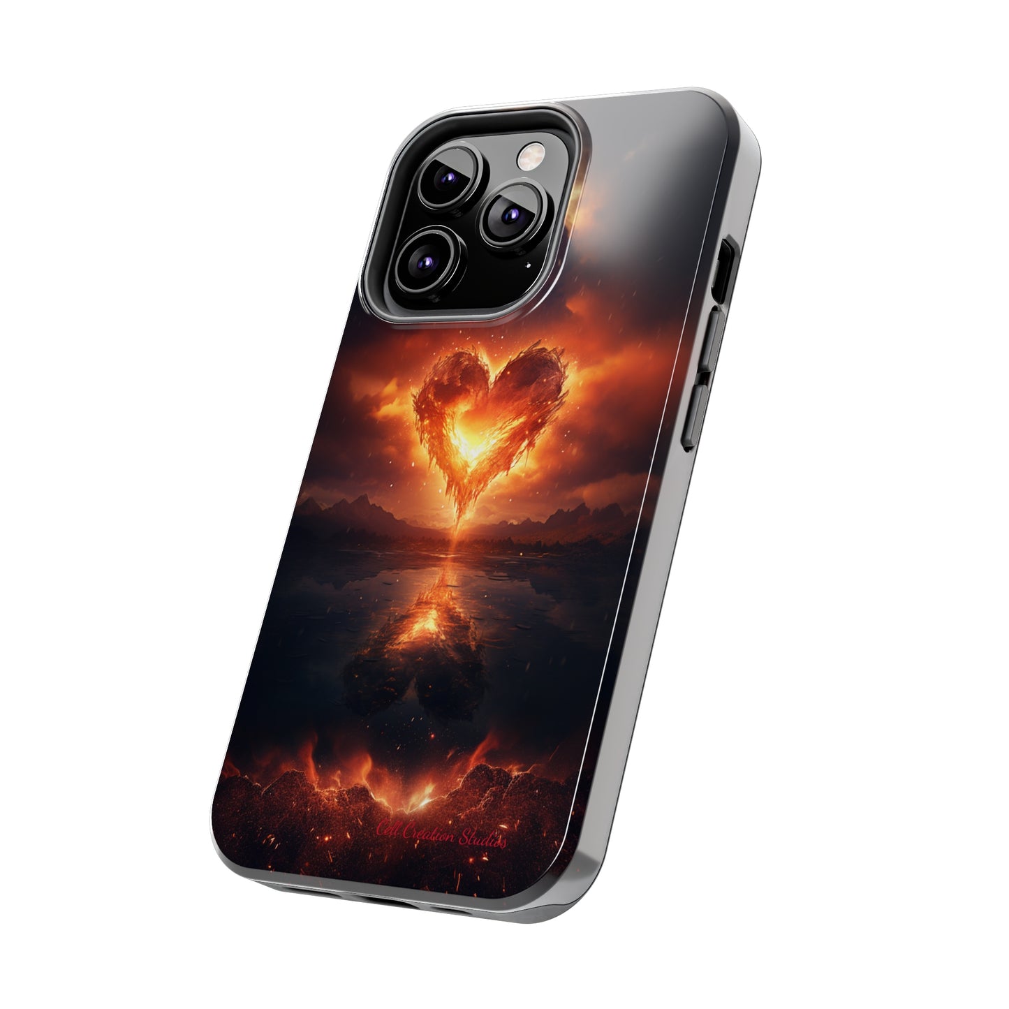 Introducing the "Flaming Heart" Cell Phone Case – Ignite Your Passion! -Tough Phone Cases