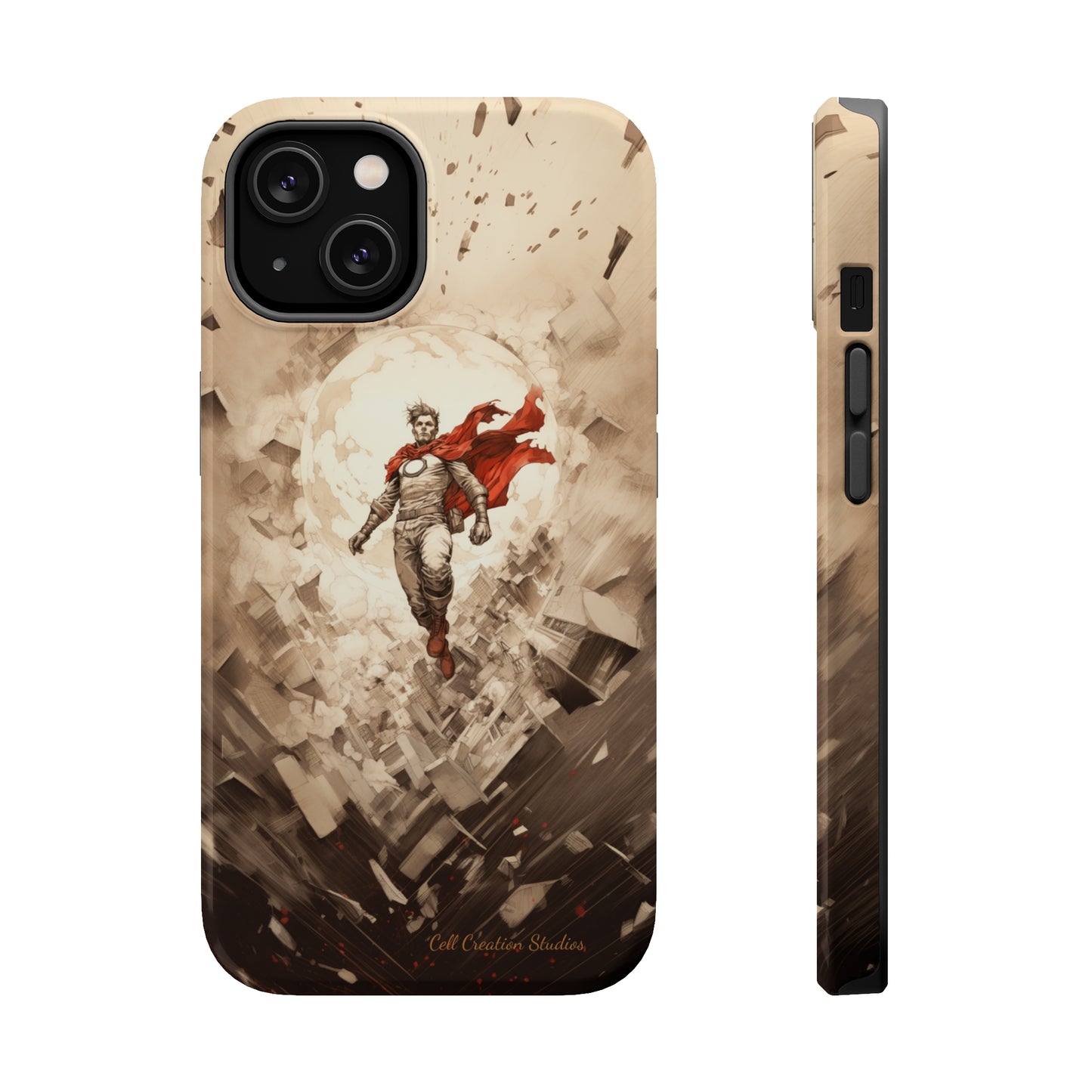 Introducing the "Heroic Guardian" Cell Phone Case – Unleash Your Inner Superhero with Captivating Design -MagSafe Tough Cases