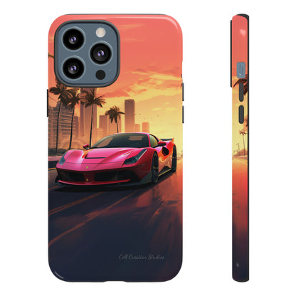 "Sunset Boulevard Ferrari Edition" -Tough iPhone Cases