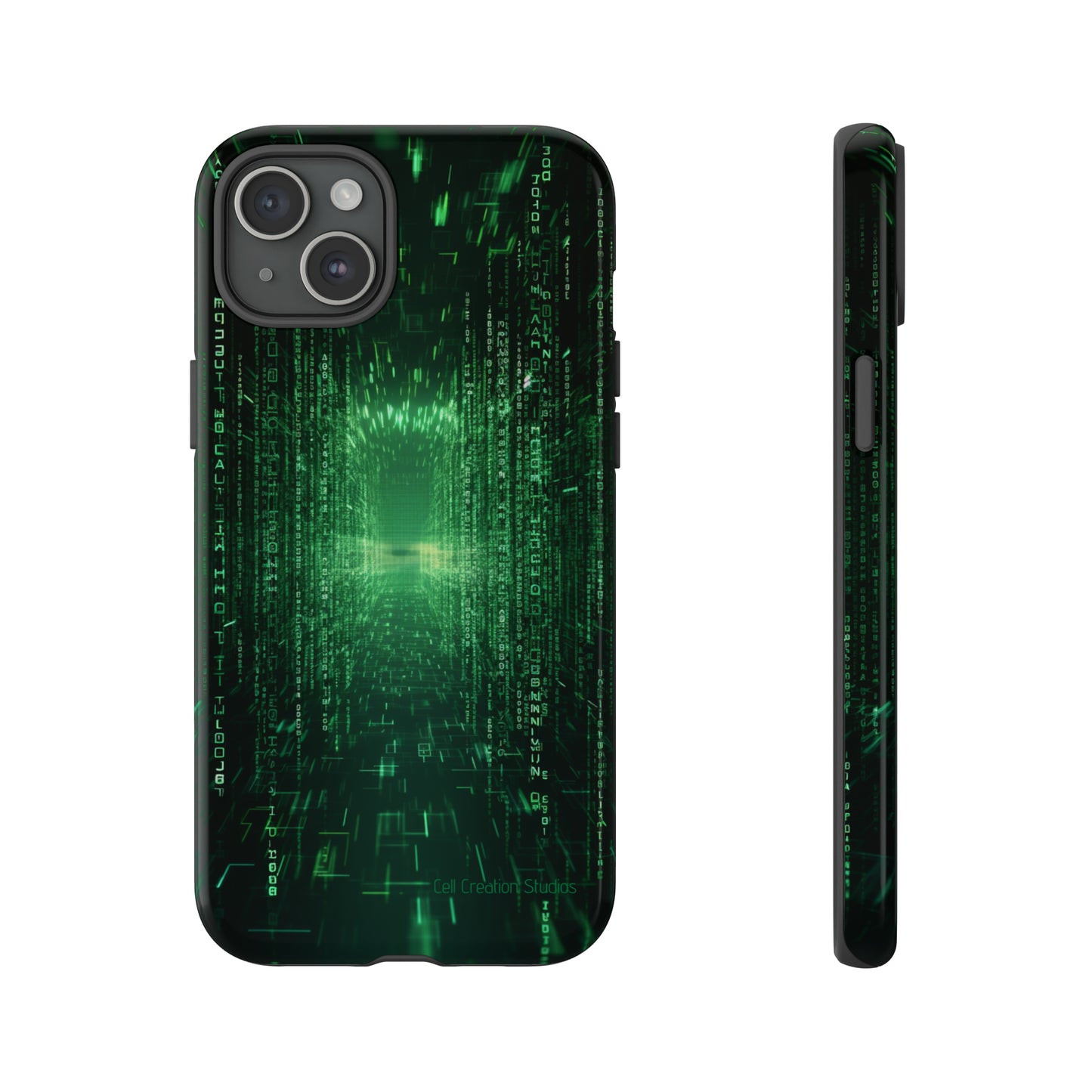 Introducing our "Digital Code Stream" Cell Phone Case – where style meets technology for your device's protection -Tough Cases