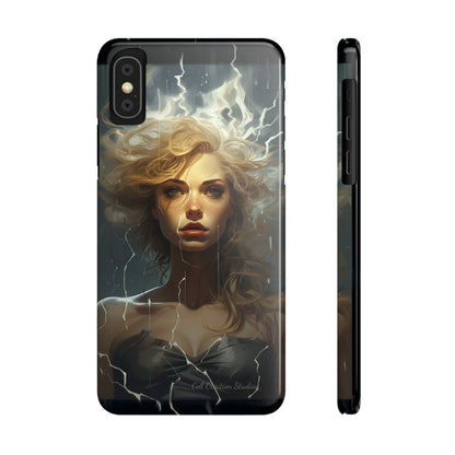 Introducing the "Electrifying Beauty" Cell Phone Case – Sparks of Style and Power -Slim Phone Cases