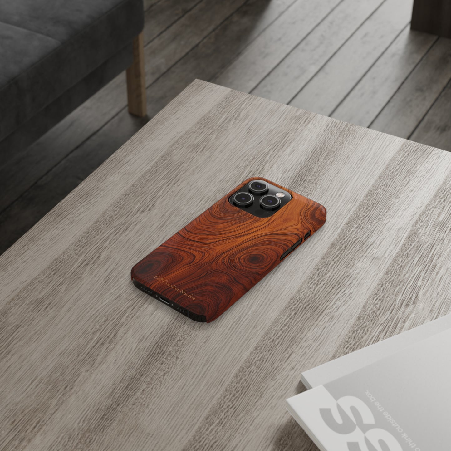 Introducing the "Natural Woodgrain" Cell Phone Case – Embrace Organic Beauty with Wood Pattern Design -Slim Phone Cases