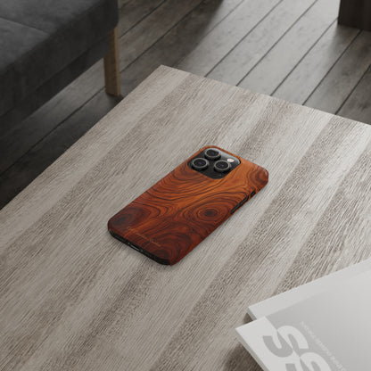 Introducing the "Natural Woodgrain" Cell Phone Case – Embrace Organic Beauty with Wood Pattern Design -Slim Phone Cases