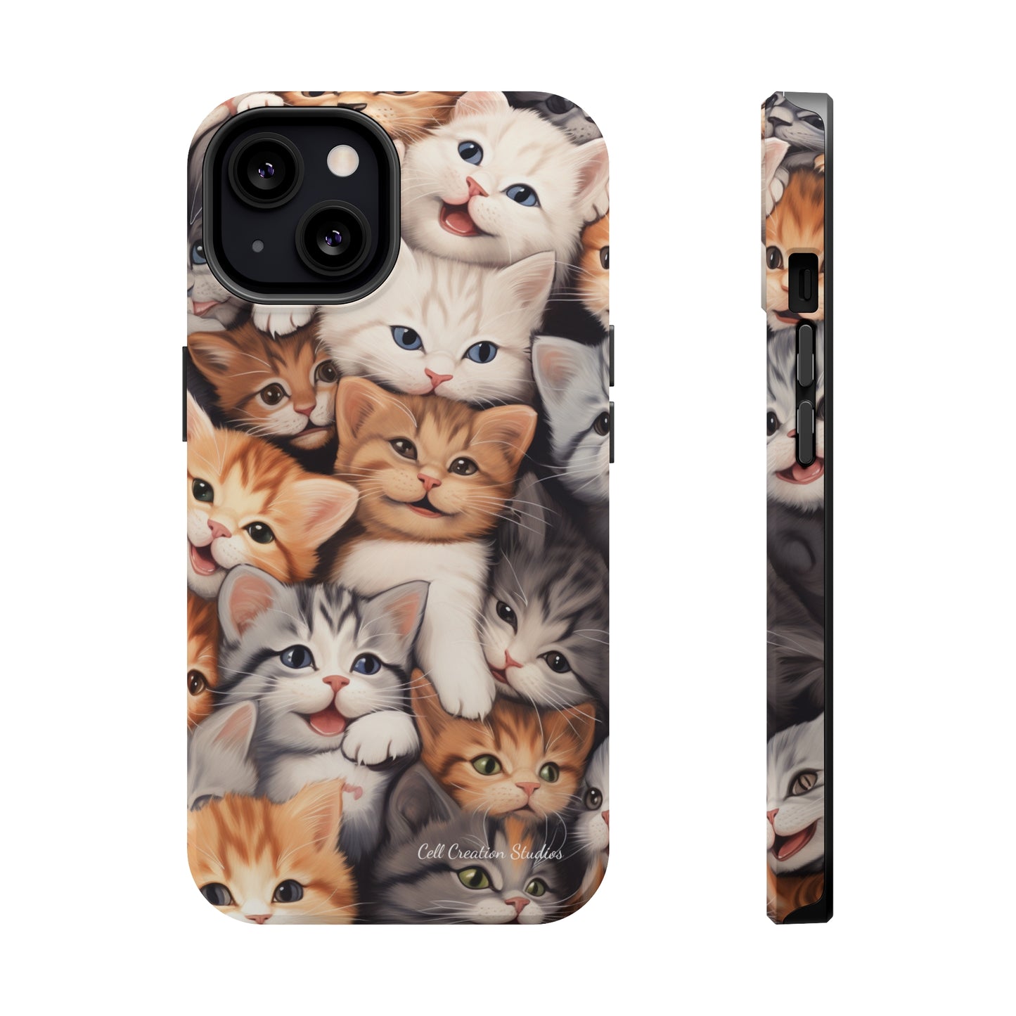 "Kitten Cuddle Haven" Phone Case -MagSafe Tough Cases