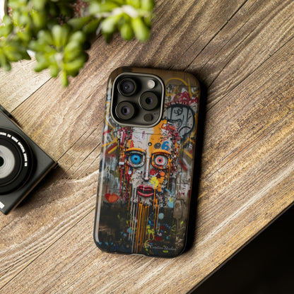 "Urban Graffiti Face" -Tough Phone Cases