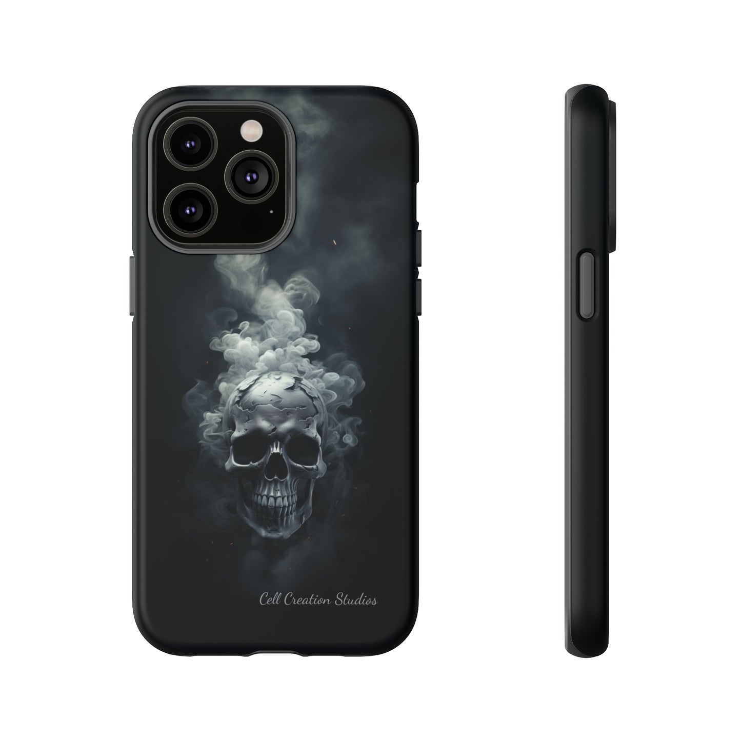 "Ethereal Skull Noir" -Tough iPhone Cases