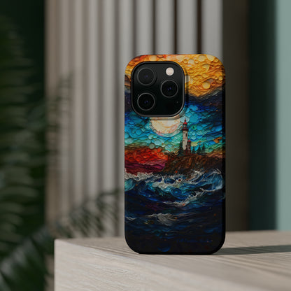 "Coastal Canvas Guardian" -MagSafe Tough iPhone Cases