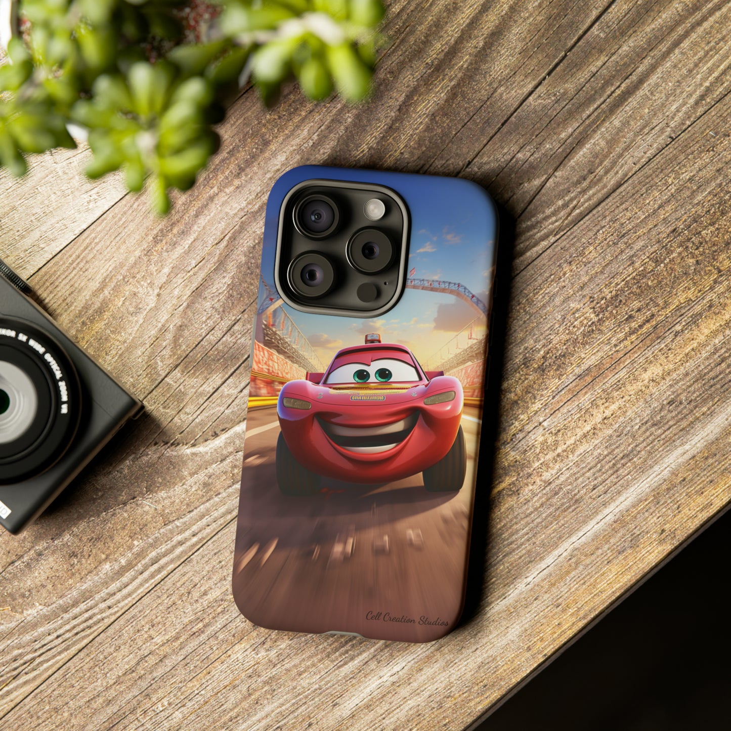 The "Smiling Red Racer" Phone Case -Tough Cases
