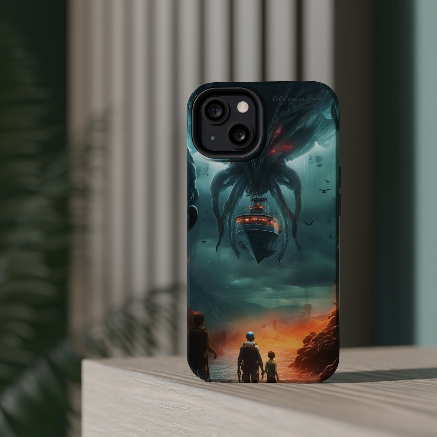 Introducing the "Extraterrestrial Resonance" Cell Phone Case – Unveil the Unseen! -MagSafe Tough Cases