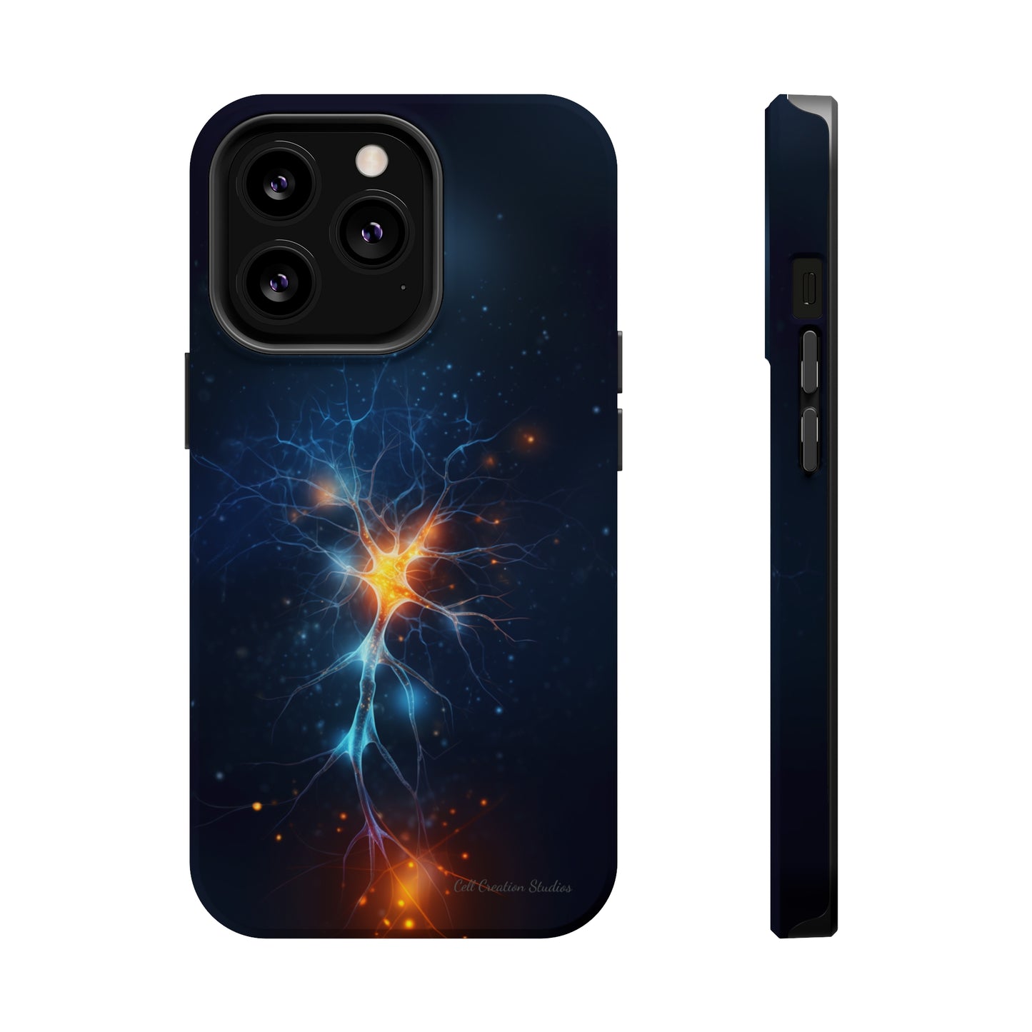 Introducing the "Luminous Neuron" Cell Phone Case – Illuminate Your Connection! -MagSafe Tough Cases