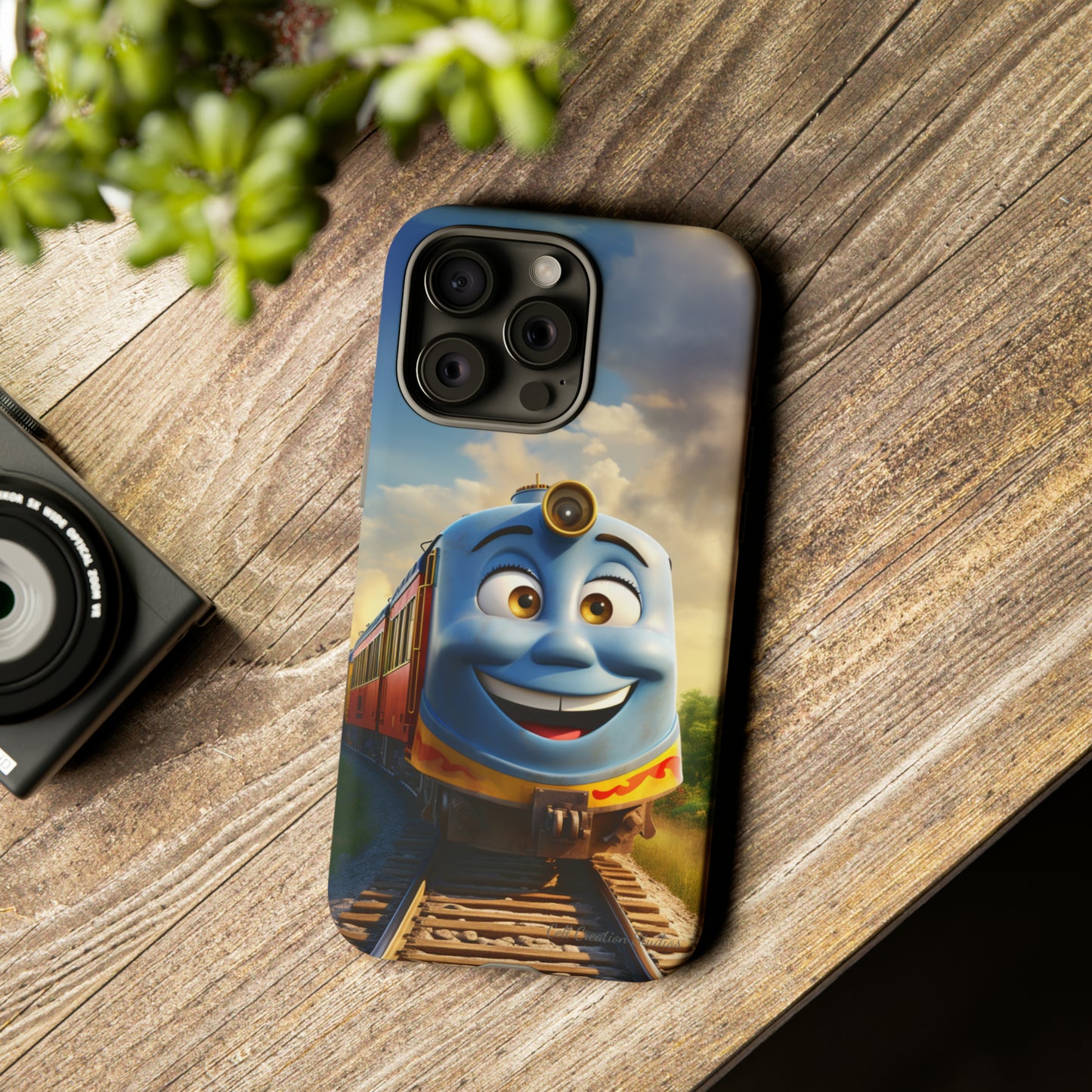 The "Smiling Blue Train" Phone Case -Tough Cases