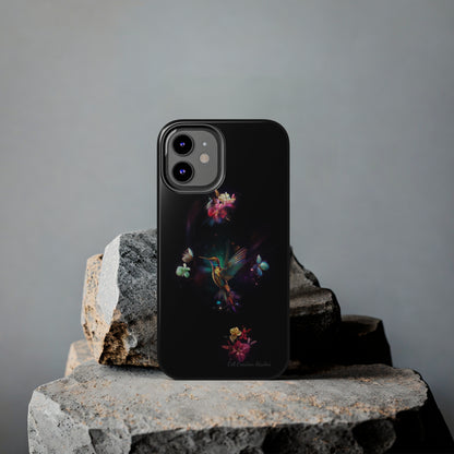 Introducing the "Floral Harmony Hummingbird" Cell Phone Case – Where Elegance Meets Nature -Tough Phone Cases