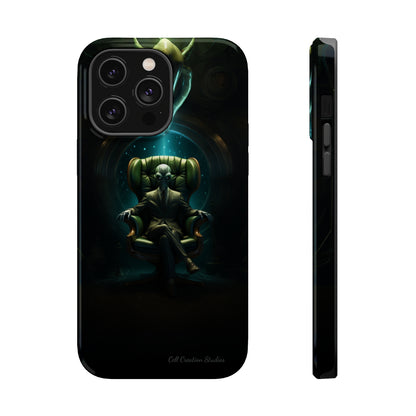 Introducing the "Galactic Advisor" Cell Phone Case - Embrace Alien Wisdom -MagSafe Tough Cases