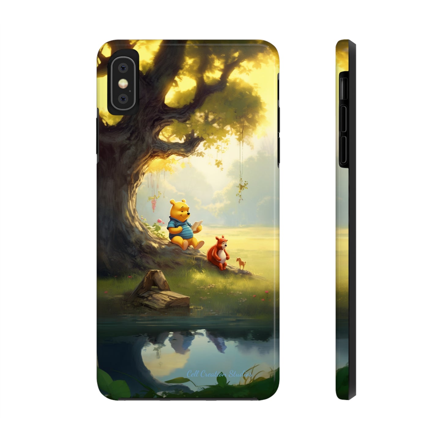 Introducing the "Winnie-The-Pooh Storytime" Cell Phone Case – A Nostalgic Journey with Friends -Tough Phone Cases