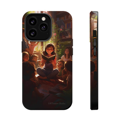 Introducing the "Inspiring Teacher's Tale" Cell Phone Case – Capture the Joy of Storytime -MagSafe Tough Cases