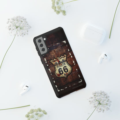 "Retro Route 66" Phone Case -Tough Cases