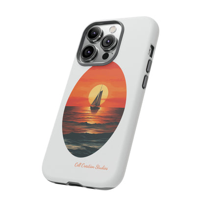 "Sailboat Sunset Serenity" -Tough iPhone Cases