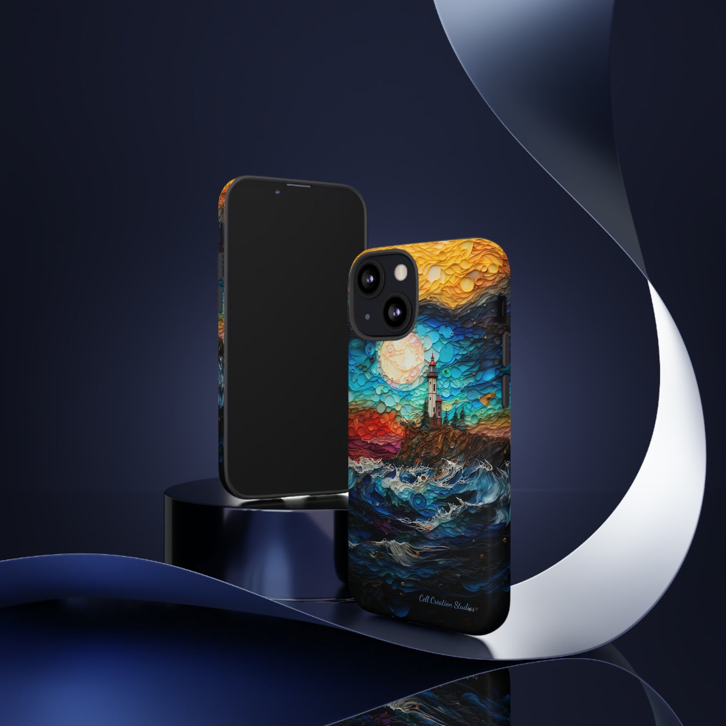 "Coastal Canvas Guardian" -Tough iPhone Cases