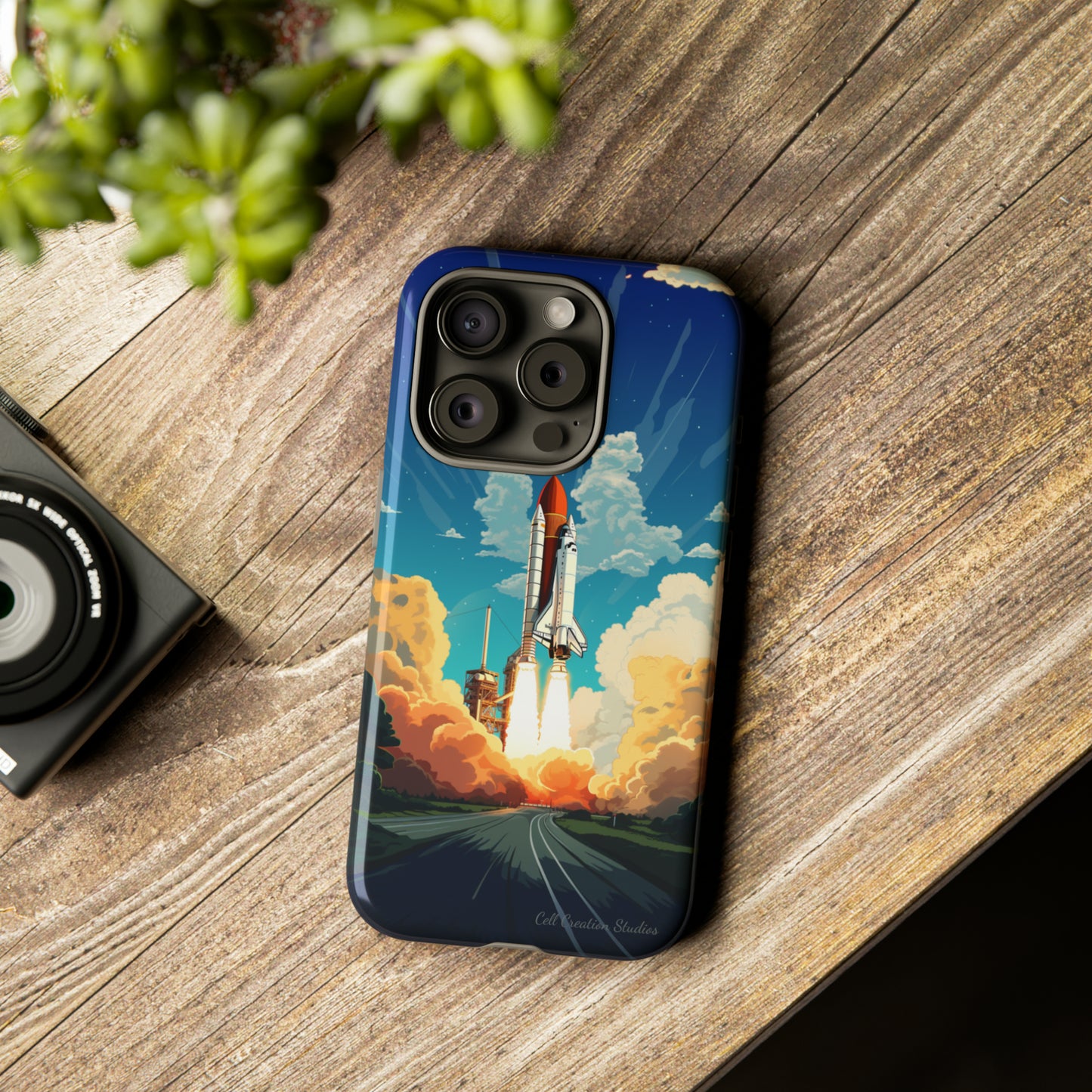 Introducing the "NASA Space Shuttle Launch" Cell Phone Case - Elevate Your Style to New Heights -Tough Cases