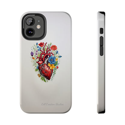 "Floral Heart Harmony" -Tough iPhone Cases