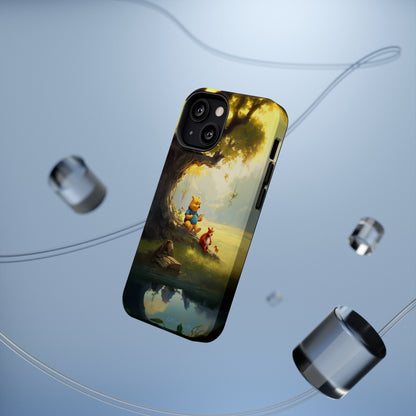 Introducing the "Winnie-The-Pooh Storytime" Cell Phone Case – A Nostalgic Journey with Friends -MagSafe Tough Cases