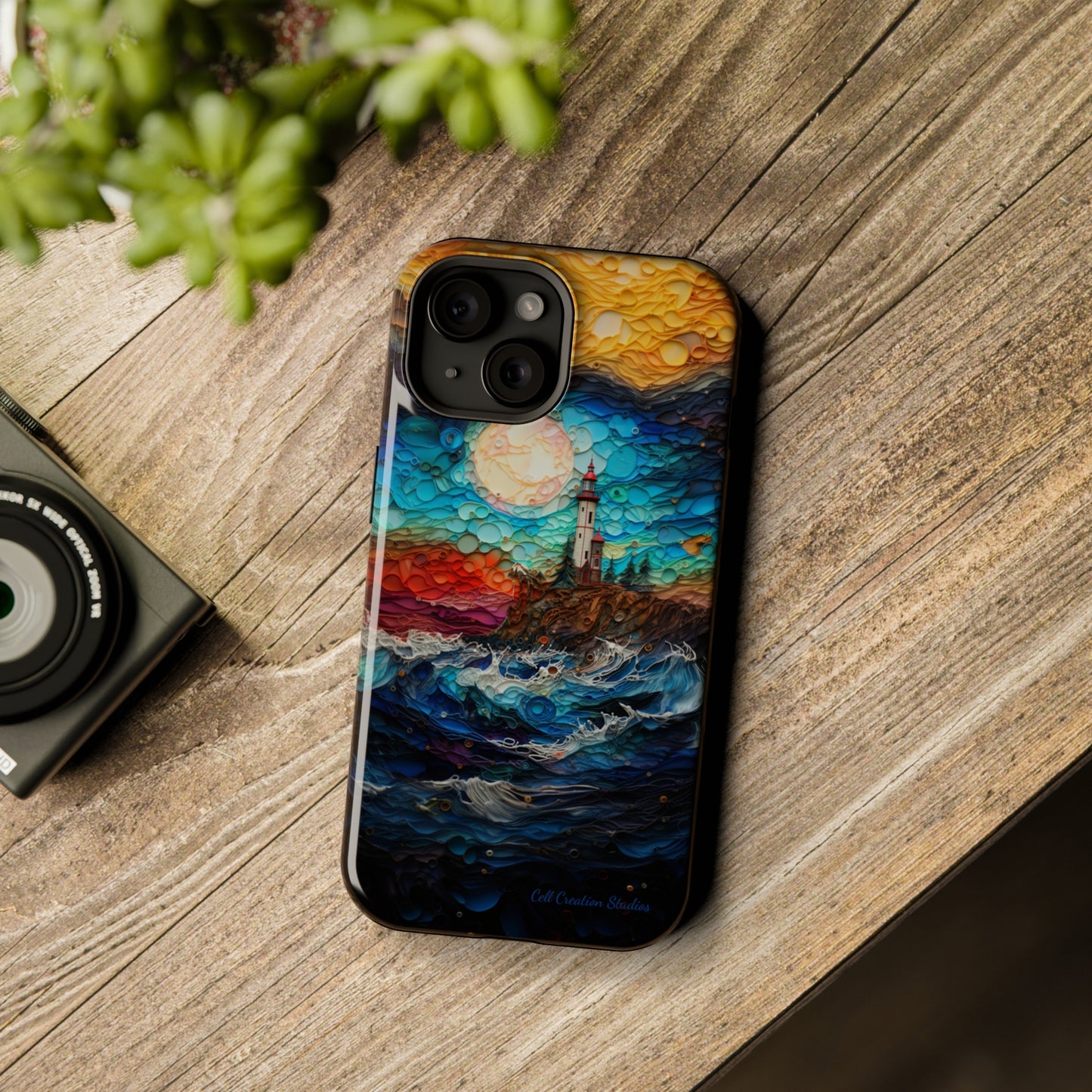 "Coastal Canvas Guardian" -MagSafe Tough iPhone Cases