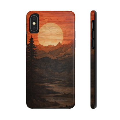 The "Sunset Mountains" Phone Case -Tough Phone Cases