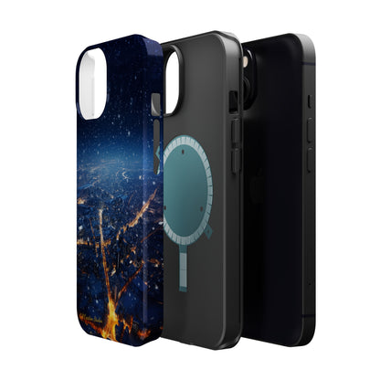 "Urban Snowfall Glow" -MagSafe Tough iPhone Cases