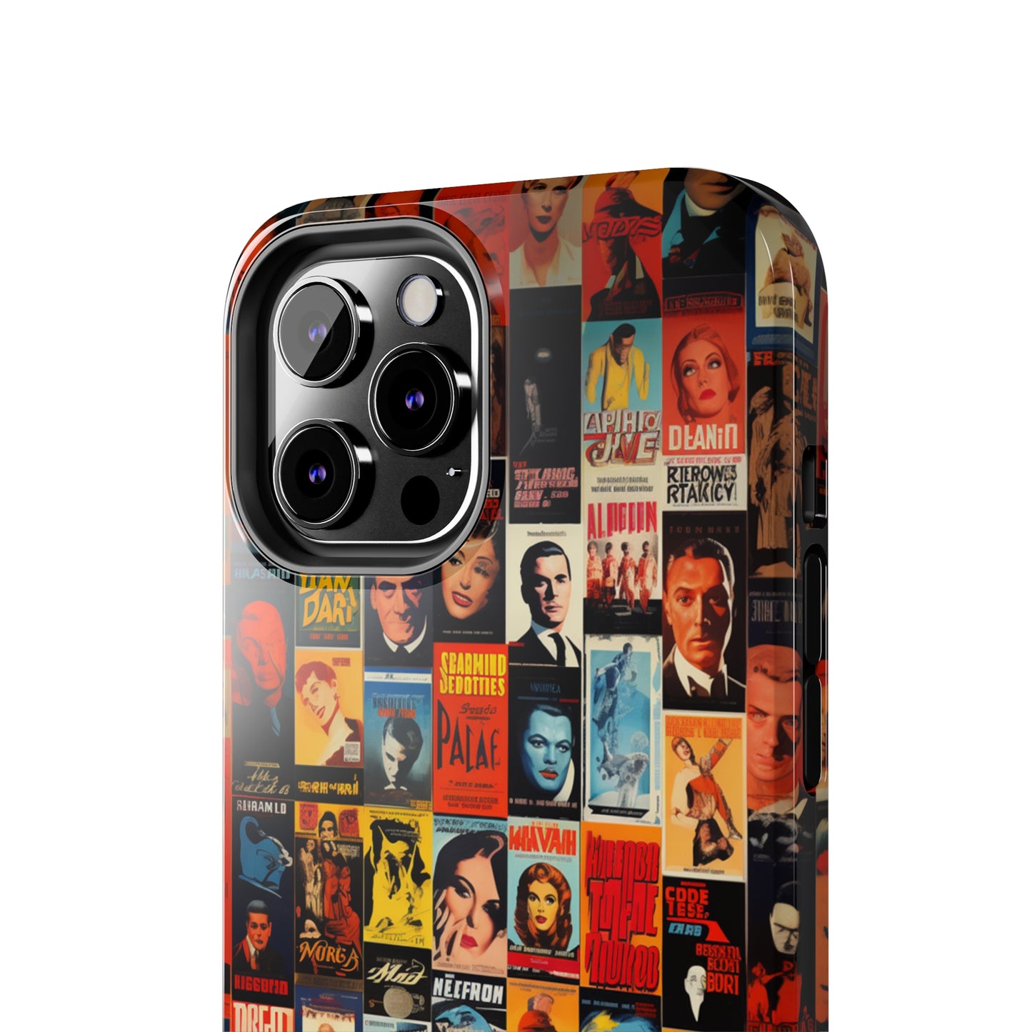 Introducing the "Vintage Movie Poster Collage" Cell Phone Case – Timeless Hollywood Charm -Tough Phone Cases