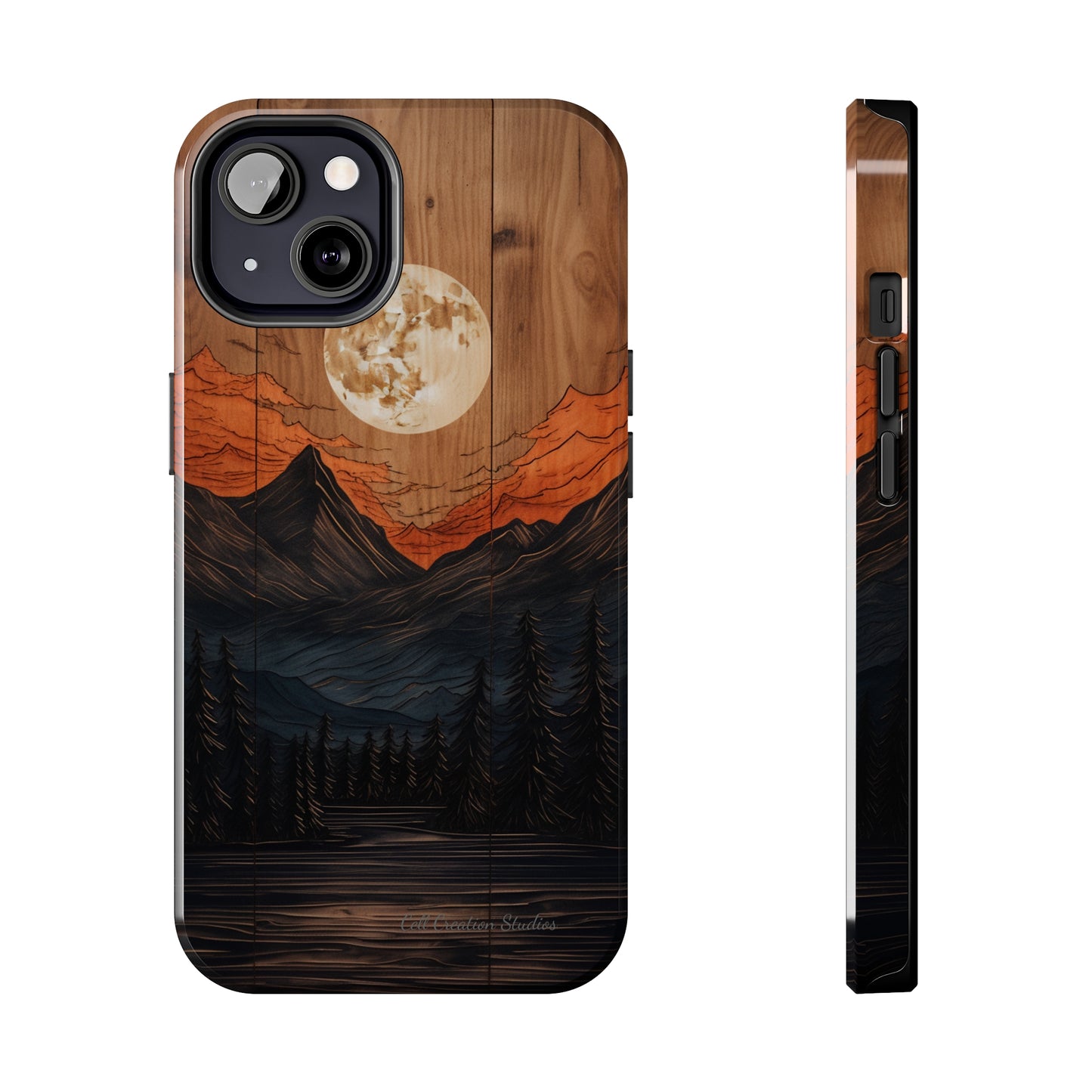 "Elevate Your Style with the Mountain Moonlight Phone Case" -Tough Phone Cases