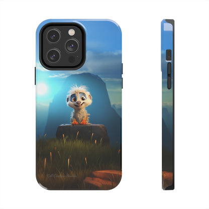 Introducing the "Mountain Explorer Buddy" Cell Phone Case – Embark on Adventures with an Animated Cute Animal -Tough Phone Cases