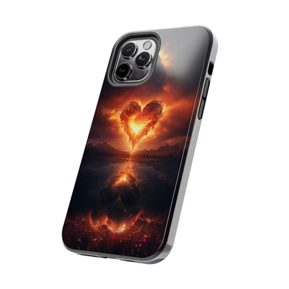 Introducing the "Flaming Heart" Cell Phone Case – Ignite Your Passion! -Tough Phone Cases