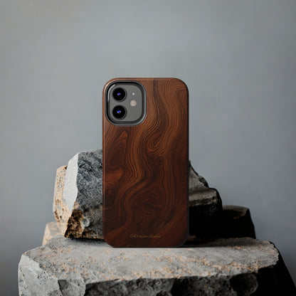 Introducing the "Natural Woodgrain" Cell Phone Case – Embrace Organic Beauty with Wood Pattern Design -Tough Phone Cases
