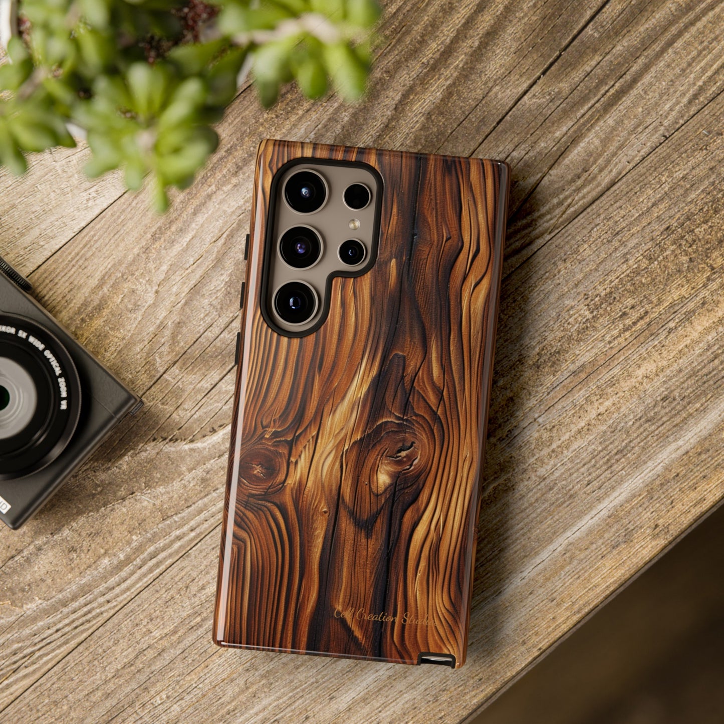 "Wood Grain Elegance" Tough Samsung Galaxy Cases