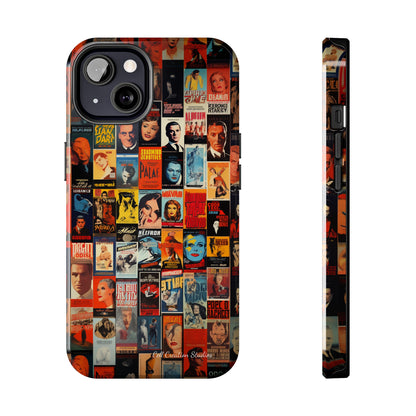 Introducing the "Vintage Movie Poster Collage" Cell Phone Case – Timeless Hollywood Charm -Tough Phone Cases