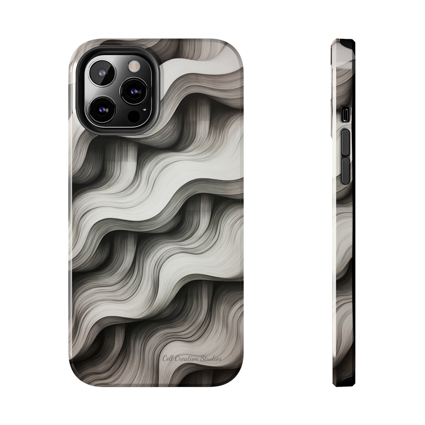 The "Geometric Waves" Cell Phone Case -Tough Phone Cases