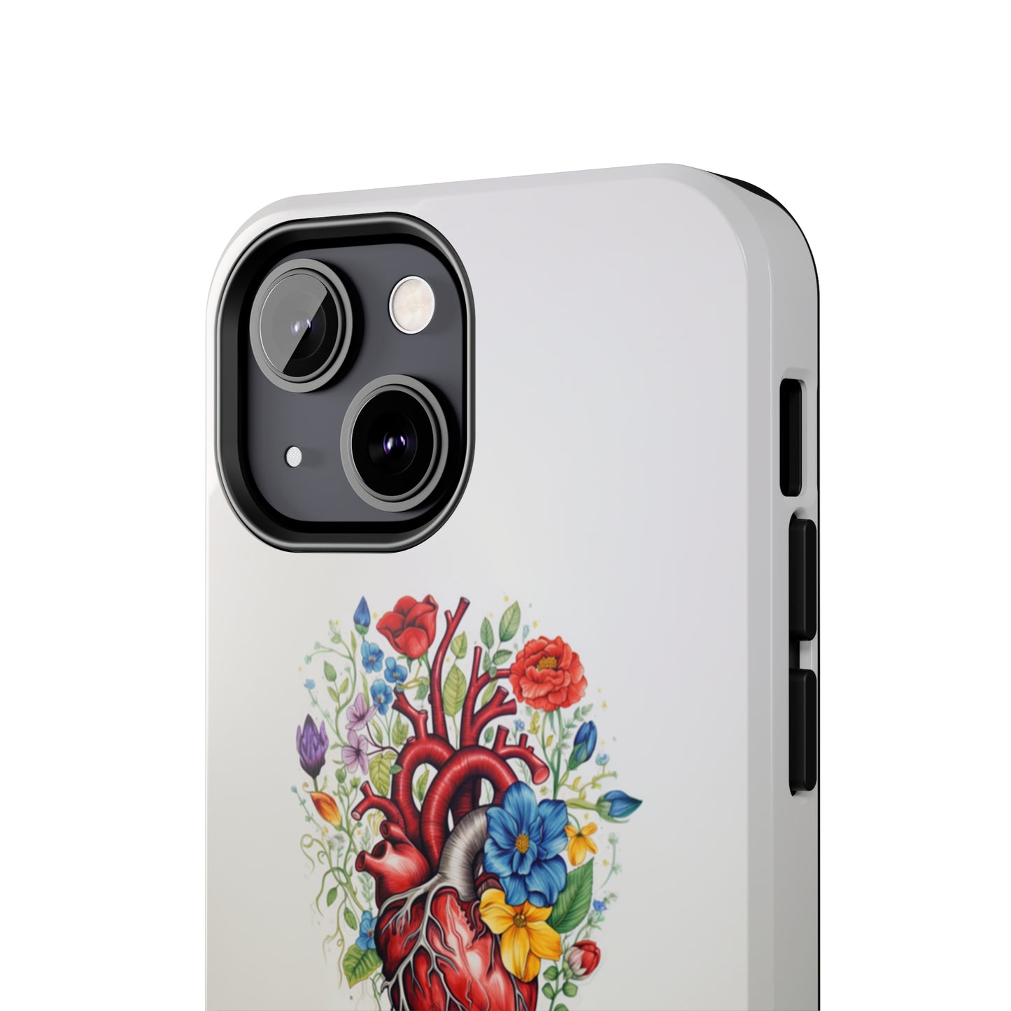 "Floral Heart Harmony" -Tough iPhone Cases