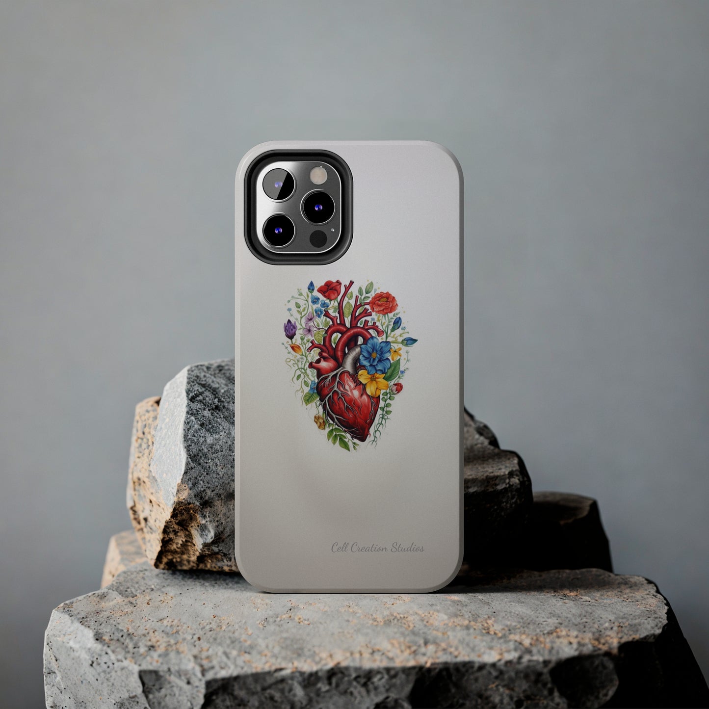 "Floral Heart Harmony" -Tough iPhone Cases