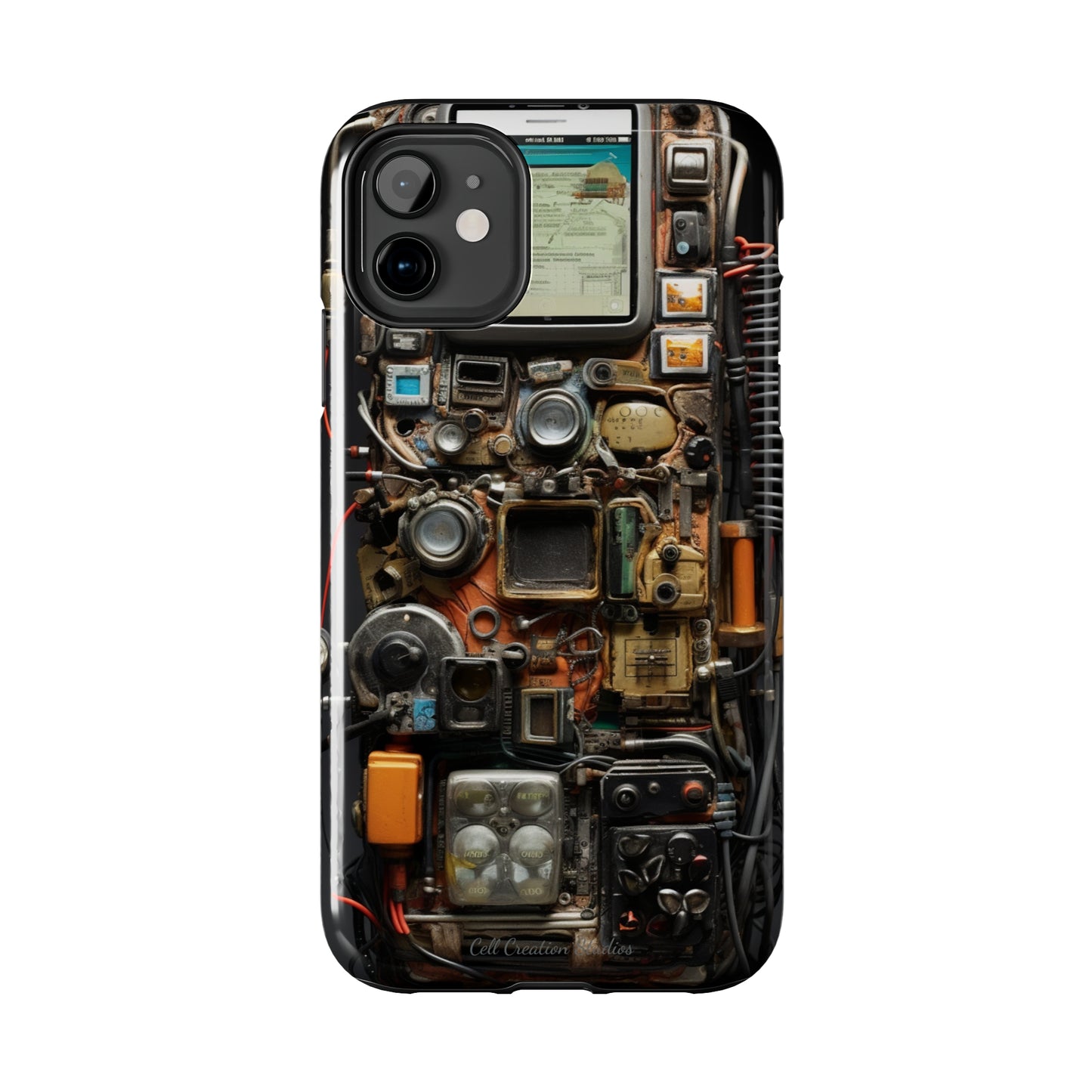 Introducing the "Tech Insight" Cell Phone Case – Explore Inner Workings with Transparent Design -Tough Phone Cases