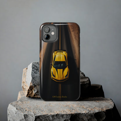 Introducing the "Desert Speedster" Cell Phone Case – Feel the Thrill of a Ferrari Racing through the Desert! -Tough Phone Cases