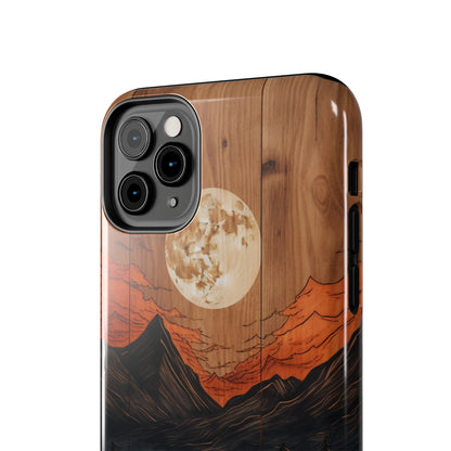 "Elevate Your Style with the Mountain Moonlight Phone Case" -Tough Phone Cases