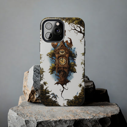 Introducing the "Timeless Charm Cuckoo Clock" Cell Phone Case – Embrace Vintage Elegance -Tough Phone Cases