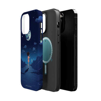 Introducing the "Moonlit Runner" Cell Phone Case – Embrace Adventure with a Captivating Lunar Design -MagSafe Tough Cases