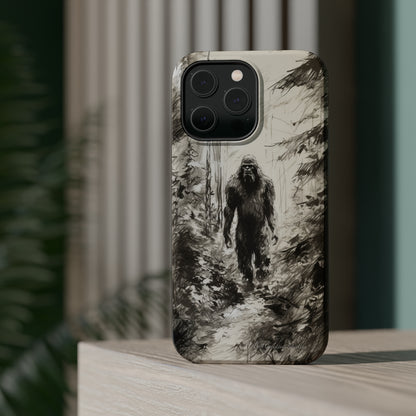 "Bigfoot in the Wilderness" Cell Phone Case – Encounter Bigfoot's Mystery -MagSafe Tough Cases