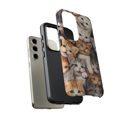 "Kitten Cuddle Haven" Phone Case -Tough Cases