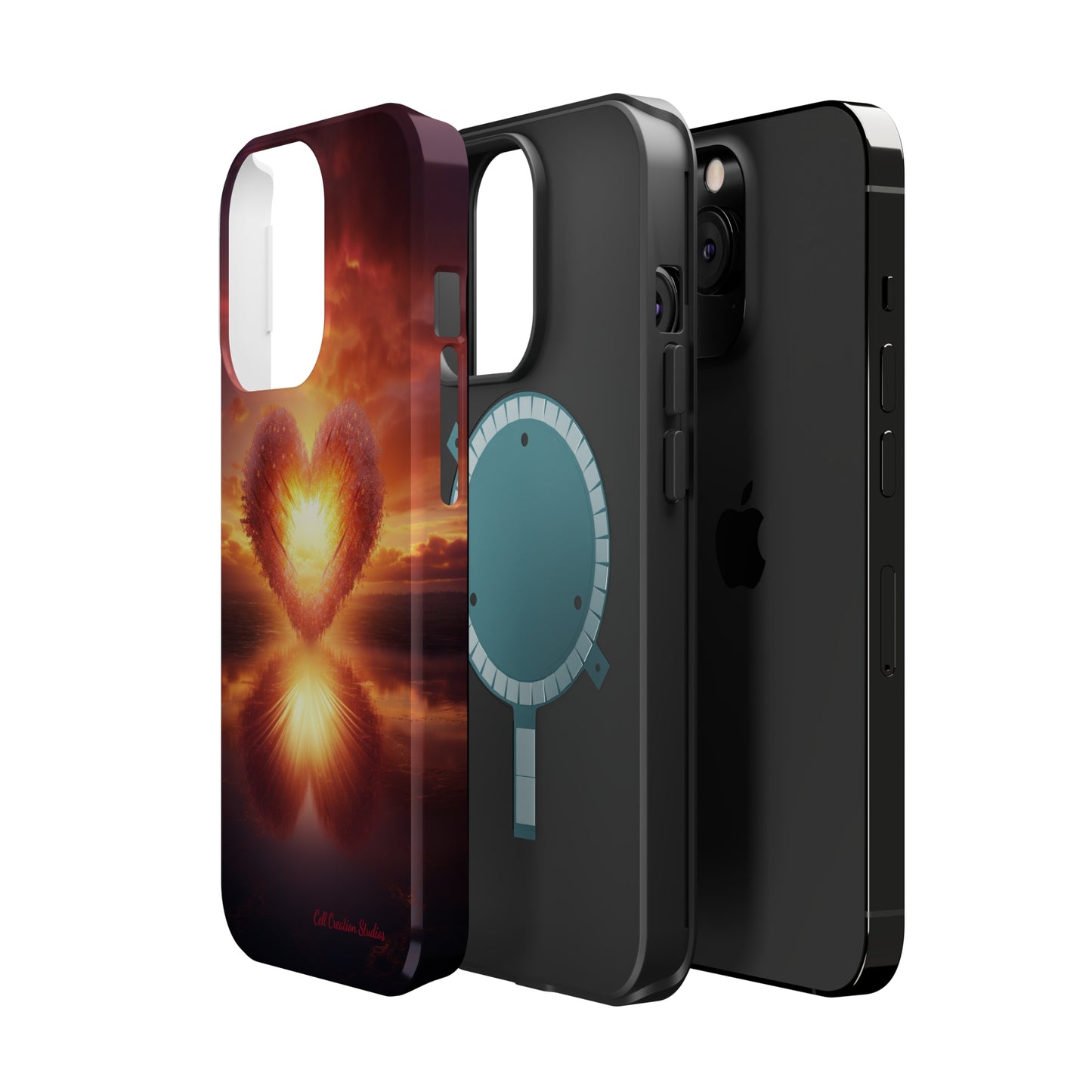 Introducing the "Sun-Kissed Heart" Cell Phone Case – Radiate Love and Light -MagSafe Tough Cases