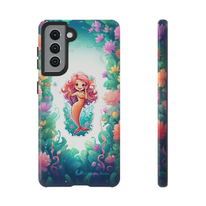 "Pink Seaflower Mermaid" -Tough Samsung Phone Cases